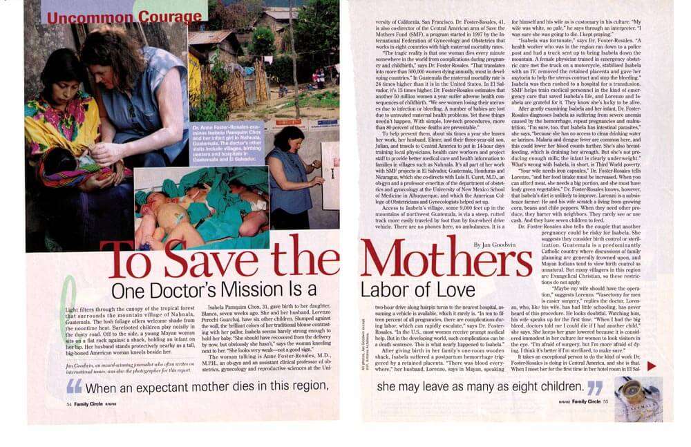 SAVE THE MOTHERS — FAMILY CIRCLE MAGAZINE